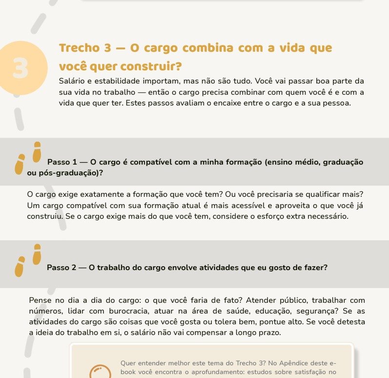 Trecho interno do Manual Prático de Decisão